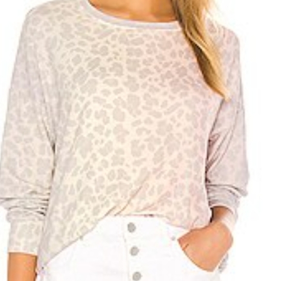 Sundry Women's Size 0 XS S Animal Print Sweatshirt New - Picture 1 of 6